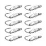 ECSiNG Lot de 40 hameçons à ressort pour pêche au poisson-chat Compatible avec la pâte à appâts électriques (taille #10)
