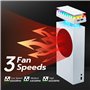 Mcbazel Xbox Series S Ventilateur de Refroidissement Housse Anti-Poussière avec 7 Effets d'éclairage RVB, Support 3 Vitesses/USB