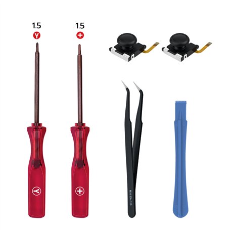 Mcbazel Kit de Réparation et Outils 6 en 1 pour Joystick 3D Hall de Manette de Jeu DIY