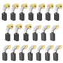 ECSiNG 20pcs Brosses à Charbon Moteur Remplacement Universel Brosse à Charbon Accessoires pour Outils Électriques Scies Circulai