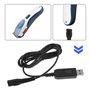 ECSiNG 2pcs Câble de Chargeur de Rasoir USB Remplacement Compatible avec Wahl Color Pro 9649 Tondeuses sans fil Cordon d'aliment