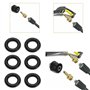ECSiNG Lot de 10 joints toriques haute pression en caoutchouc compatibles avec les accessoires de nettoyeur haute pression Bosch