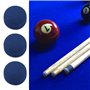 LT Easiyl Lot de 50 embouts de rechange en cuir pour queue de billard Bleu 9 mm