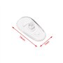 SG Store 10 Paires de Plaquettes de Nez pour Lunettes en Silicone Ovale en Forme de D 7 X 14 Mm Compatible avec Tom Ford les Lun