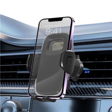 YISH Porte Telephone Voiture:360° Rotation Support Telephone Voiture