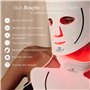 Lumalux Face+ | Masque pour le visage et le cou à lumière LED Pro de Project E Beauty | 1600 LED | 7+2 couleurs 460~1072nm | Mas