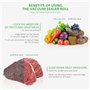 KitchenBoss Sac Sous Vide Alimentaire:Rouleau Sous Vide Alimentaire sans BPA pour Machine Sous Vide, Film Sous Vide Alimentaire