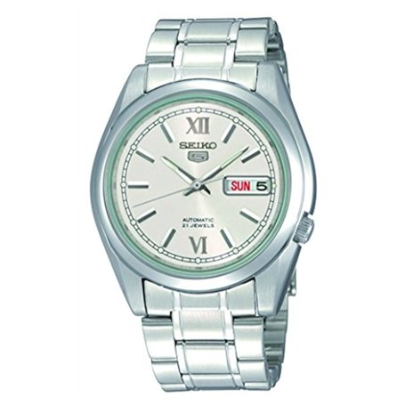 seiko Mixte Adulte Analogique Automatique Montre avec Bracelet en Acier Inoxydable