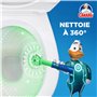 Canard WC Fresh Disc Fraîcheur Citron Vert - Bloc WC Sans Cage Nettoyant - Nettoie à 360° - Nouvel Emballage 100% Carton - 1 App