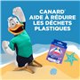 Canard WC Fresh Disc Fraîcheur Lavande - Bloc WC Sans Cage Nettoyant - Nettoie à 360° - Nouvel Emballage 100% Carton - 1 Applica