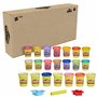 Play-Doh Couleurs joyeuses Pack de 21 Pots de pâte à Modeler incluant la pâte Paillette et métallique