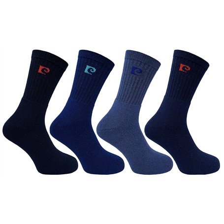 Pierre Cardin Lot de 4 paires de chaussettes de sport pour homme Taille 40-46