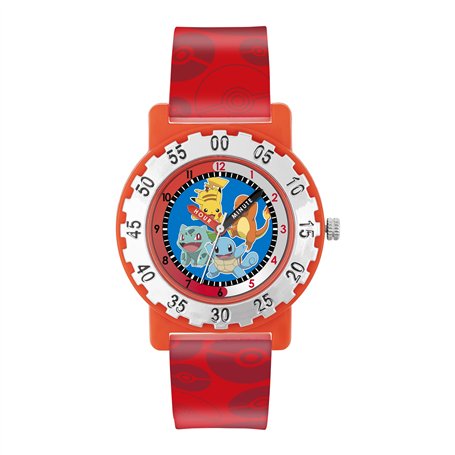 Pokémon Garçons Analogique Quartz Montre avec Bracelet en Silicone POK4194