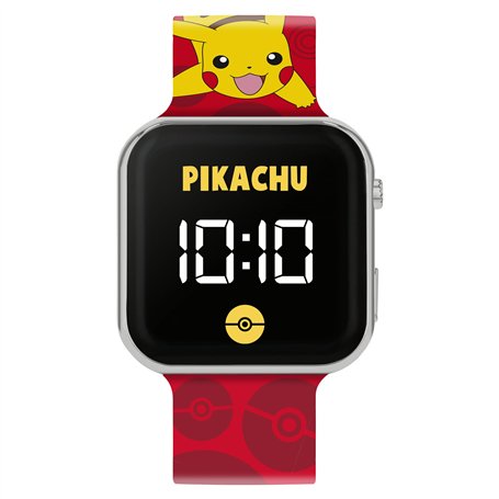 Accutime Pokémon Pikachu POK4405 Montre LED pour enfant avec bracelet rouge