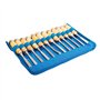 Silverline 250241 Jeu de 12 ciseaux à bois de sculpteur 200 mm