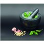 MasterClass Grand pilon et mortier en granit, 20 x 12 cm (8" x 4.5") - Noir / Gris