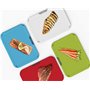 Joseph Joseph Duo Icon Lot de 4 planches à découper à code couleur avec support de rangement Multicolore