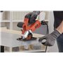Black+Decker BES510-QS Mini Scie circulaire filaire - 400W - 3600 trs/minute - Poids: 2 kg - Lame Ø85mm - 27 mm de Coupe - Livré
