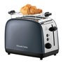 Russell Hobbs Grille pain [Pour 2 tranches] Colours Plus Inox gris (fentes extra larges