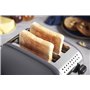 Russell Hobbs Grille pain [Pour 2 tranches] Colours Plus Inox gris (fentes extra larges, 6 niveaux de brunissage rapide, surélév