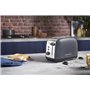 Russell Hobbs Grille pain [Pour 2 tranches] Colours Plus Inox gris (fentes extra larges, 6 niveaux de brunissage rapide, surélév