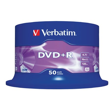 Verbatim (43550) : DVD+R 16x 50-pack : Optical Media