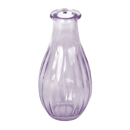 Talking Tables Vase Soliflore en Verre Lilas pour Fleurs Décoration Élégante Centre de Table Mariage Rebord de Fenêtre Fêtes Jar