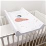 Matelas à langer rigide pour bébé - 80 x 50 cm - Convient pour lit de bébé de 140 x 70 cm - Unisexe - Anti-roulement - Imperméab