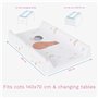 Matelas à langer rigide pour bébé - 80 x 50 cm - Convient pour lit de bébé de 140 x 70 cm - Unisexe - Anti-roulement - Imperméab