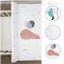 Matelas à langer rigide pour bébé - 80 x 50 cm - Convient pour lit de bébé de 140 x 70 cm - Unisexe - Anti-roulement - Imperméab