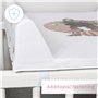 Matelas à langer rigide pour bébé - 80 x 50 cm - Convient pour lit de bébé de 140 x 70 cm - Unisexe - Anti-roulement - Imperméab