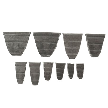 10pc jeu de coins marteau de réparation de l'Œil l'emplacement de la poignée Poignées tête Mallet TE837