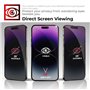 TECHGEAR Protection d'écran anti-espion pour iPhone 16 Pro - Filtre de confidentialité en verre trempé véritable - Compatible av