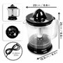 Duronic JE416 Presse-agrumes électrique de 40W Capacité de 1,6 L Filtre réglable pour la Pulpe Idéal pour Jus d'Agrumes Oranges 