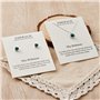 Philip Jones Ensemble collier et boucles d'oreilles avec pierre de naissance de mai (émeraude) créé avec des cristaux Zircondia®