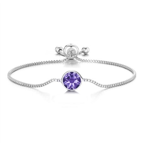 Philip Jones Bracelet en cristal violet clair créé avec des cristaux Zircondia®