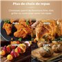 Tower T17021RG Air Fryer - Friteuse sans Huile - Friteuse Électrique à Air de Taille Familiale avec Circulation d'Air Rapide, Mi