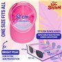 Disney 100% UV Lunettes de Soleil Fille et Ensemble Réglable Casquette (Rose Stitch)