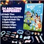 Bluey Calendrier de l'Avent 2024 de Compte à Rebours d'Accessoires Cheveux Fille