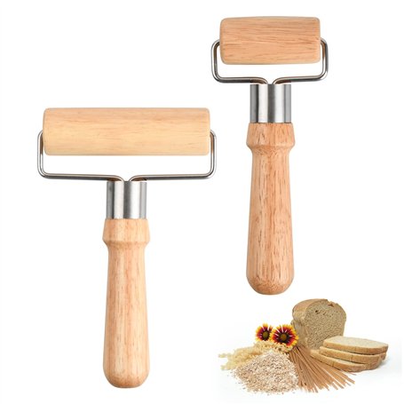 volumoon 2 Pièces Rouleau Patisserie Bois