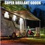 TrustWheel LED 12V Lumiere Exterieur Camping-Car Lampada Veranda Esterna Camper de Porche d'auvent IP67 4W 6000K 550lm Éclairage