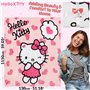 Hello Kitty Couverture Polaire Douce, 150×130 cm - Cadeau pour Elle