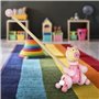 Mousehouse Gifts Jouet à Tirer à Pousser en Bois Premier Age pour bébé ou Enfants Filles Rose Cochon