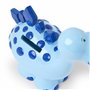 Mousehouse Gifts - Tirelire pour Enfant - en Forme de Dinosaure - Fille/garçon - Bleu - 7 x 16 x 13 cm
