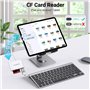 KiWiBiRD Lecteur Carte Compact Flash USB C CF Card Reader mémoire externes SD Micro SD Type C, Compatible avec iPhone 16 15 Plus