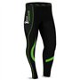 Brisk Bike Pantalon Cycliste Femme Hiver - Pantalons de Cycliste Femme Rembourré Pantalon Cycliste Femme Long (Green/Black, S)
