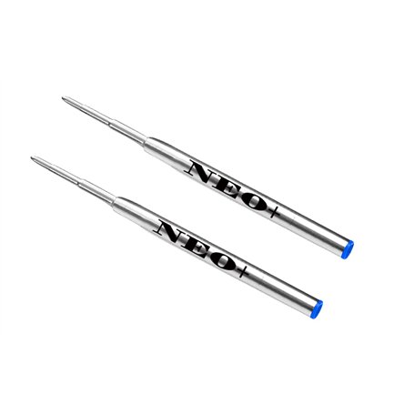 Recharges de stylo à bille NEO+ compatibles avec les stylos à bille Montblanc (2 x encre bleue)
