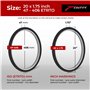 Fincci Set Pneu 20x1.75 Pouces 47-406 avec Chambre a Air 20 Pouces de Valve Schrader pour VTT BMX ou Enfant Velo Bicyclette Pneu