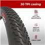 Fincci Pneus 26x4.00 Pouces - Paire Pneus Fat Bike Con 2X Chambres à Air de Valve Schrader 100-559, pour VTT, Vélos des neiges,
