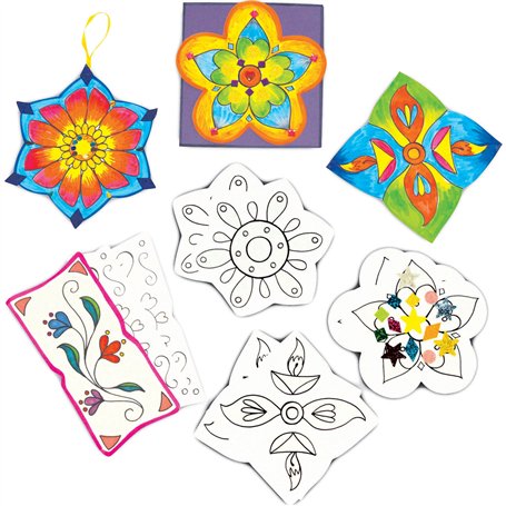 Springboard Rangoli 10466 Lot de 32 jeux de coloriage
